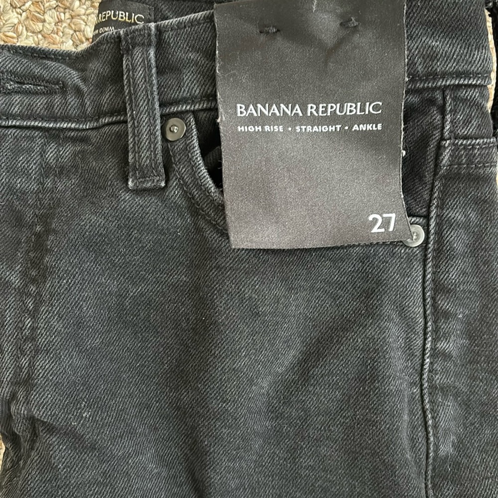 Like New Banana Republic Black denim